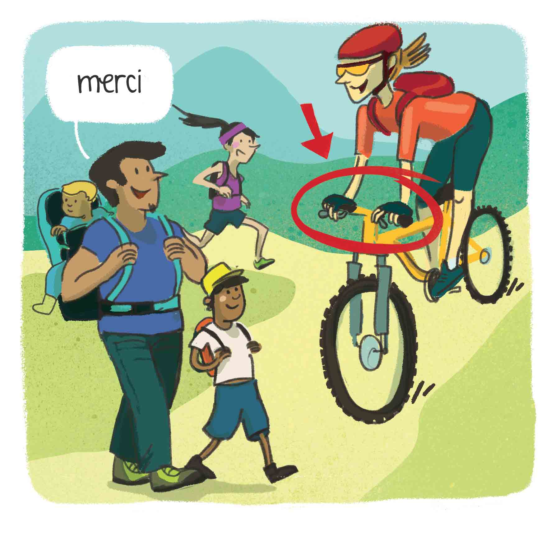 VTT respect des autres usagers
