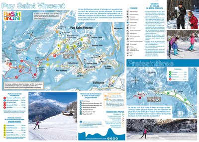 Plan domaine nordique de Puy Saint Vincent