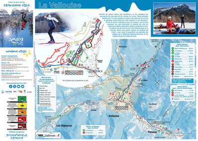 Plan domaine nordique de la Vallouise