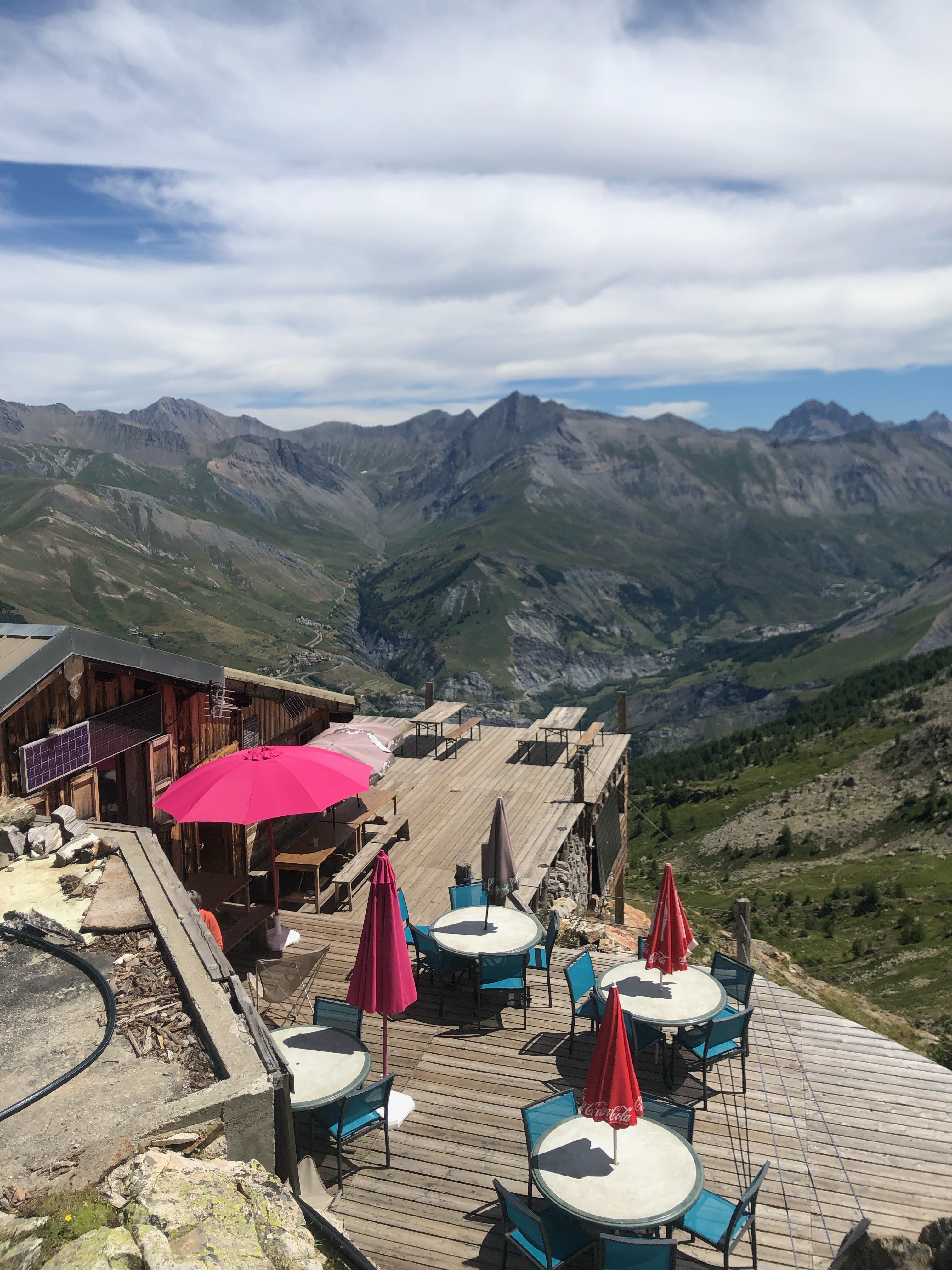 La terrasse du refuge