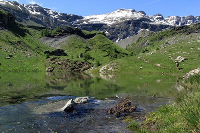 Le Lac du Fangeas et les sommets environnants