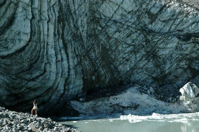 Le lac et le glacier d'Arsine