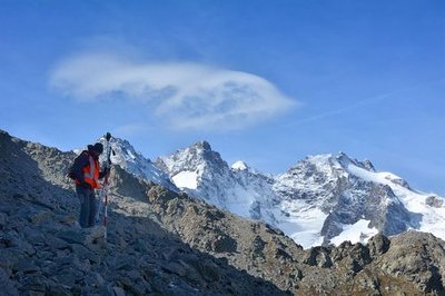 Mesures topographiques sur le glacier du Laurichard