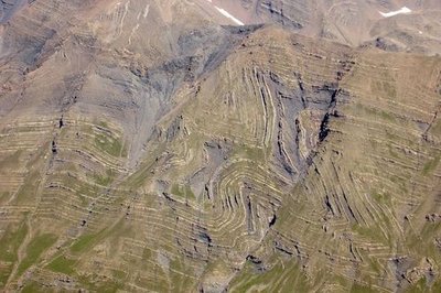 Plissement géologique dans le Fournel 