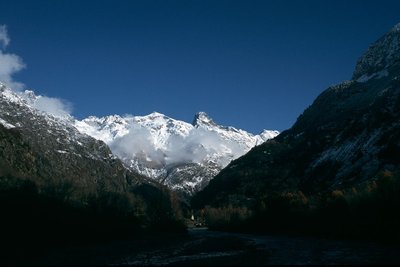 L'Olan et l'entrée de la vallée du Valgaudemar