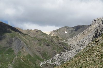 Casse Blanche, en aval du col des Terres Blanches