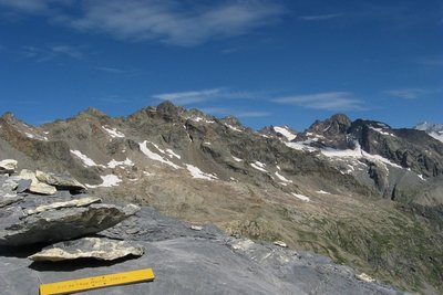 Vue depuis le col de l'Aup Martin 