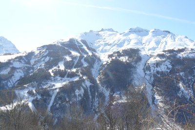 Vue sur la station de Pelvoux