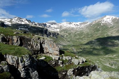 Vue sur le col des Lauzes