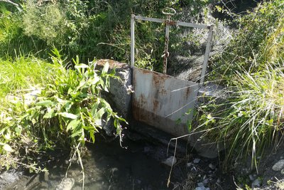 Martelière d'irrigation du canal