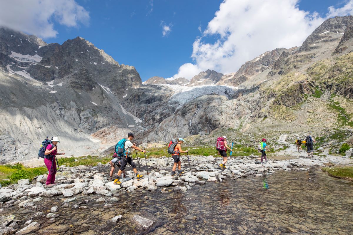 Glacier Blanc et Lac Tuckett approche