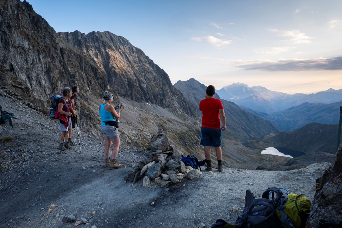 Col de la Muzelle au lever du jour