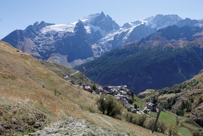 Vue sur la Meije depuis la croix de la Balmette