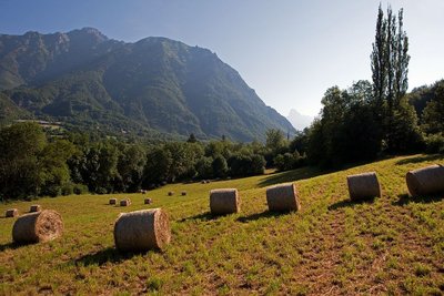 L'Olan vu de l'entrée de la vallée du Valgaudemar