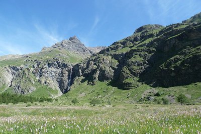 Près Baridon sur l'itinéraire du col de Freissinières