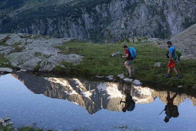 Randonneurs au Miroir des Fétoules