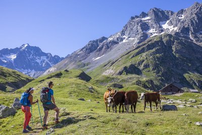 Arrivée au refuge de l'Alpe de Villar d'Arène