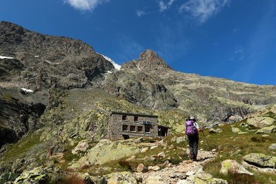 Arrivée au refuge du Pelvoux