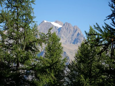 Vue sur le Pelvoux depuis la tête d'Oréac