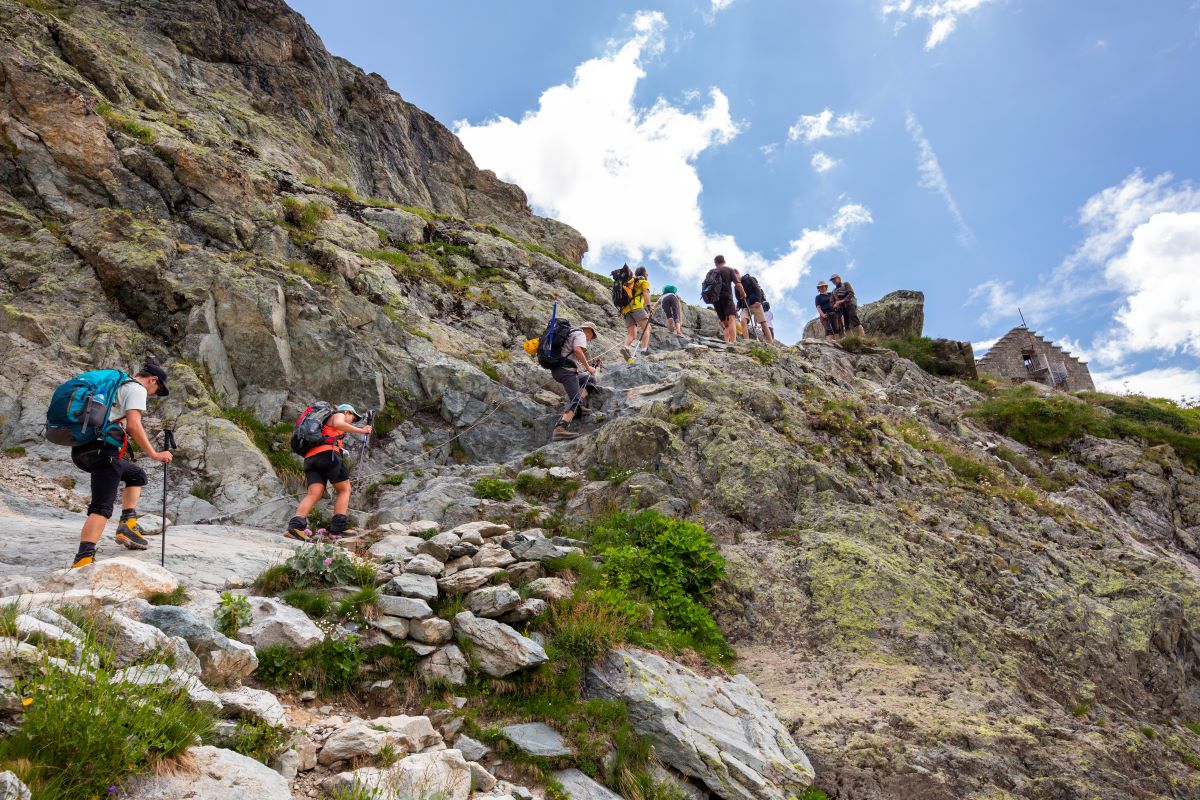 Arrivée au refuge du Glacier Blanc